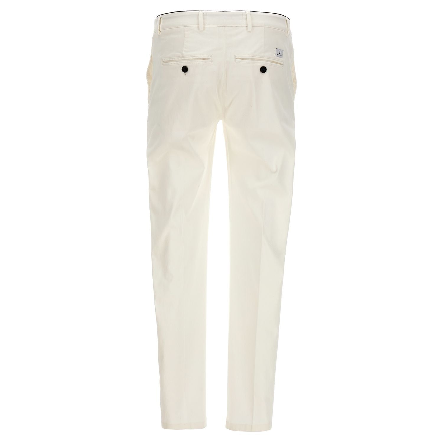 Department 5 White Cotton Casual Pants