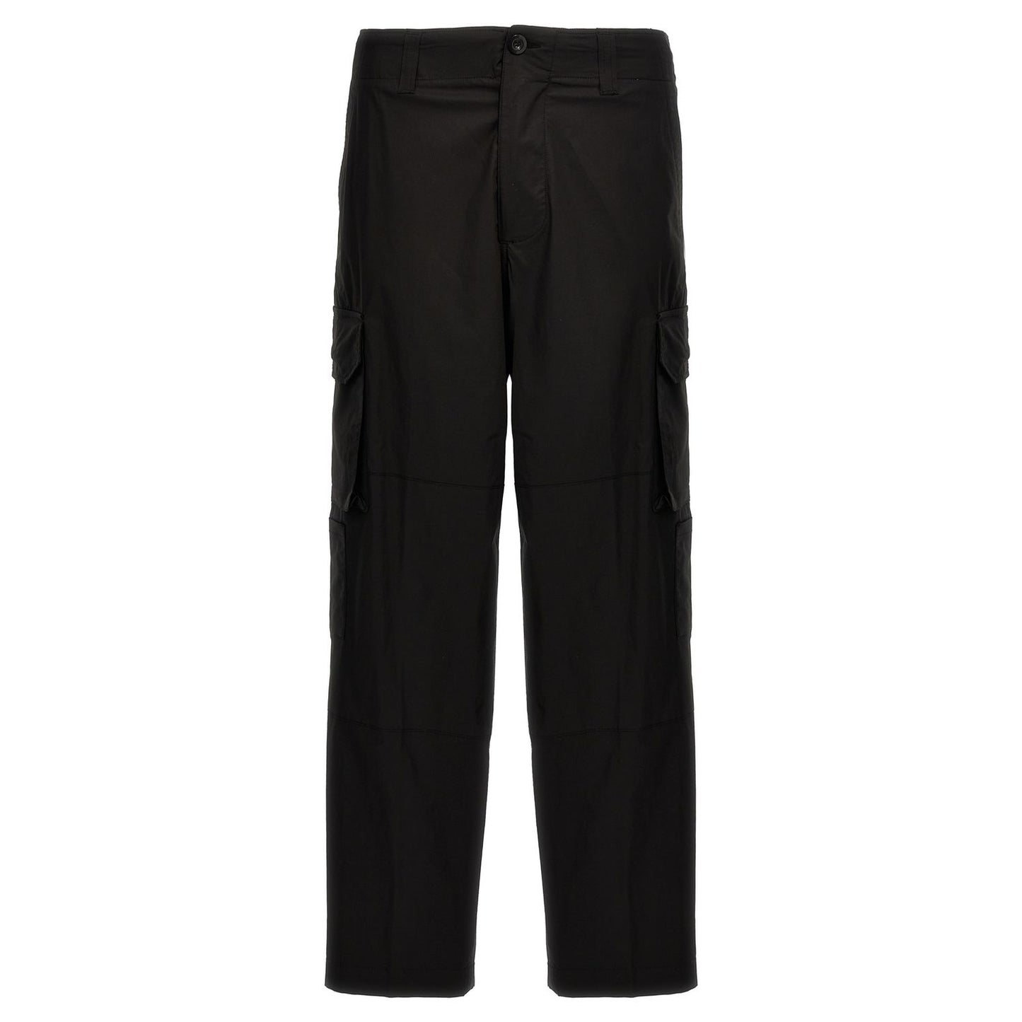 Department 5 Black Cotton Cargo Pants
