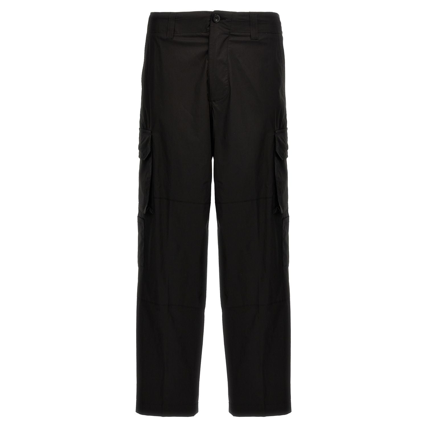 Department 5 Black Cotton Cargo Pants