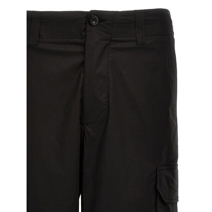 Department 5 Black Cotton Cargo Pants
