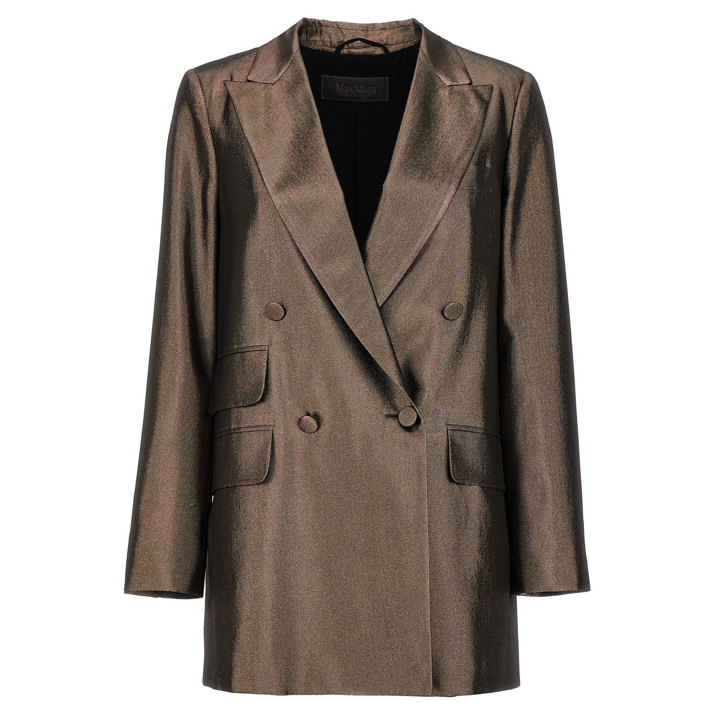 Max Mara Brown Silk Blazer