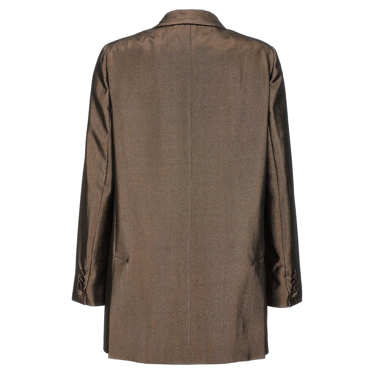 Max Mara Brown Silk Blazer
