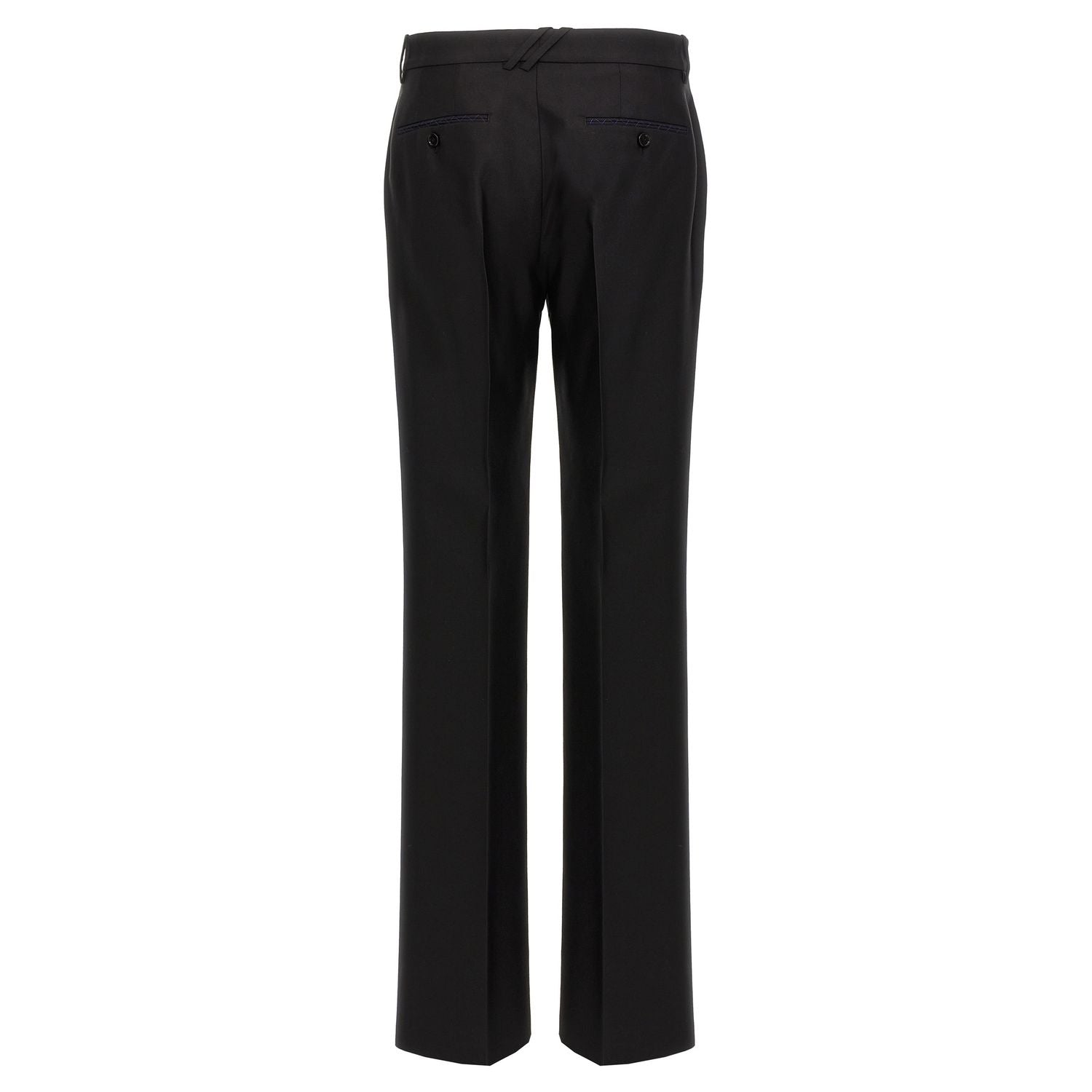 Burberry Black Virgin Wool Dress Pants