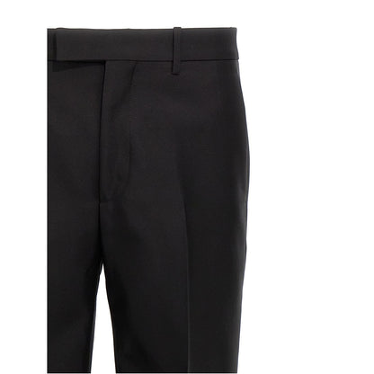 Burberry Black Virgin Wool Dress Pants