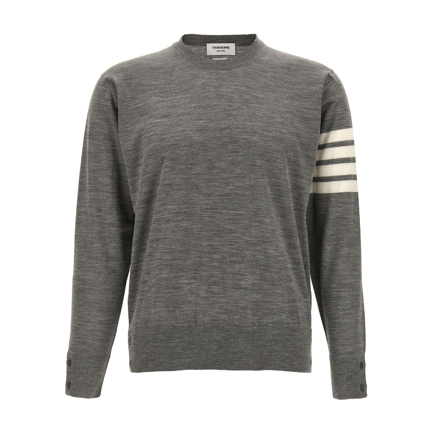 Thom Browne Gray Virgin Wool Cardigan