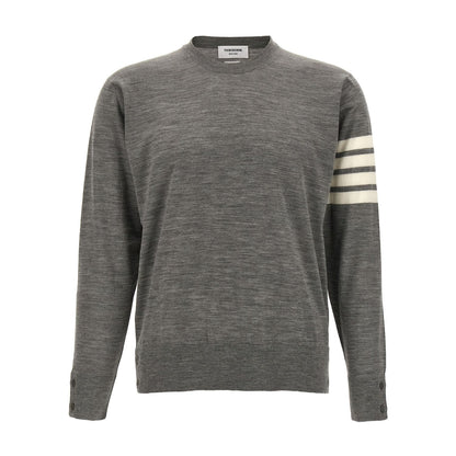 Thom Browne Gray Virgin Wool Cardigan