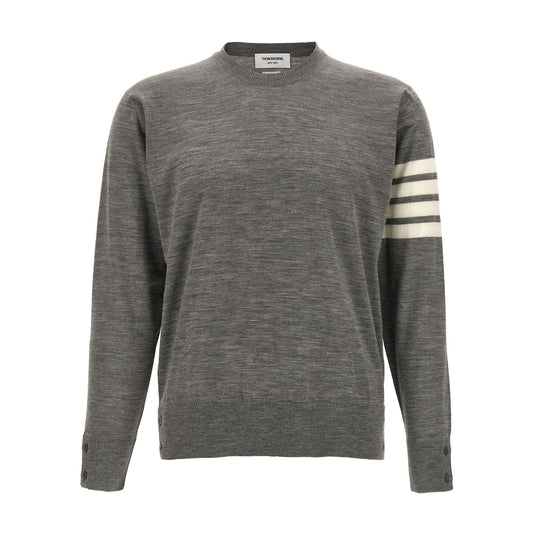 Thom Browne Gray Virgin Wool Cardigan