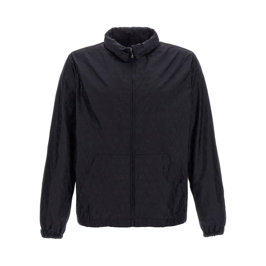 Valentino Garavani Blue Polyamide Shell Jacket