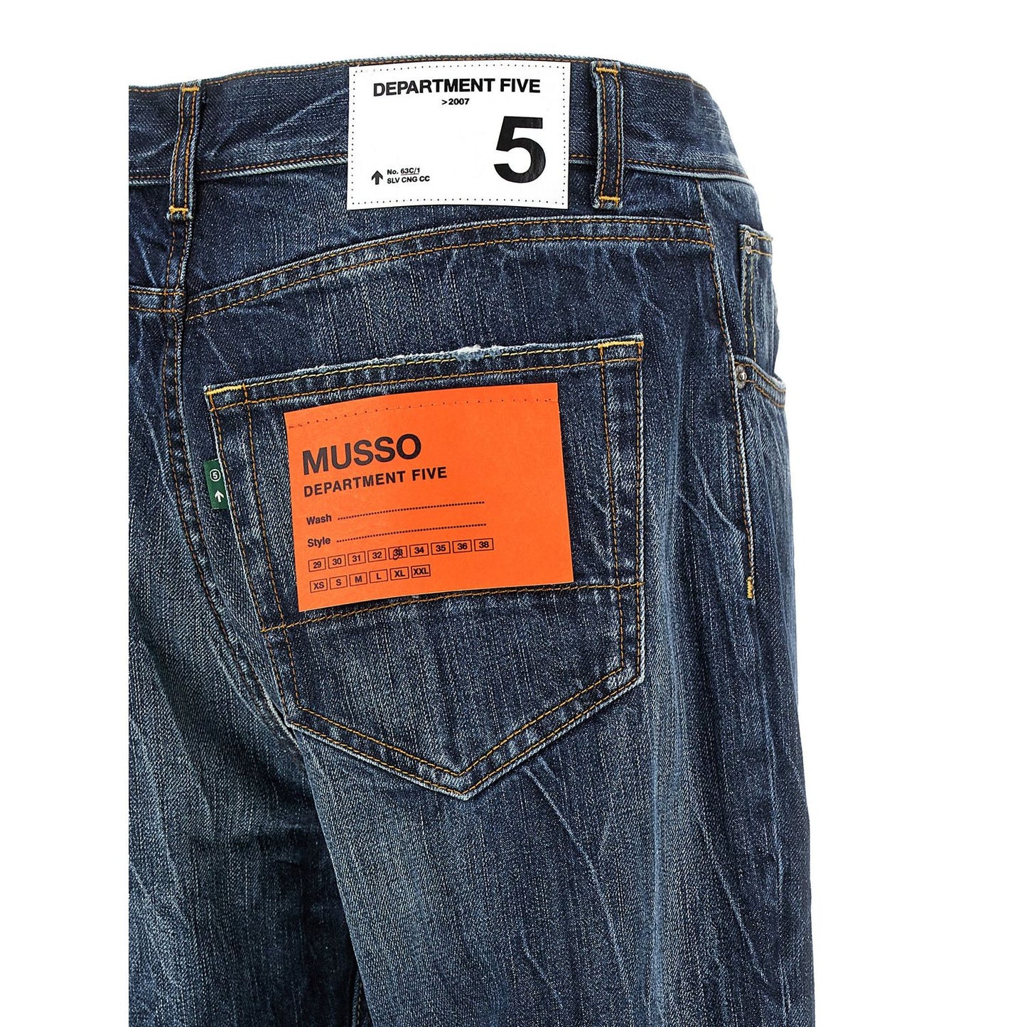 Department 5 Blue Cotton Jeans Denim