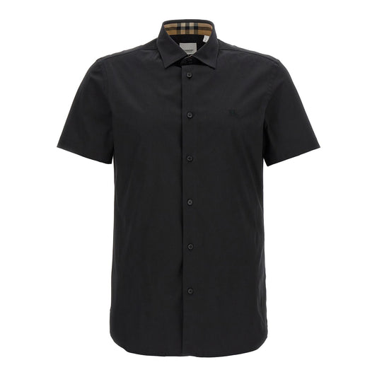 Burberry Black Cotton Blouse