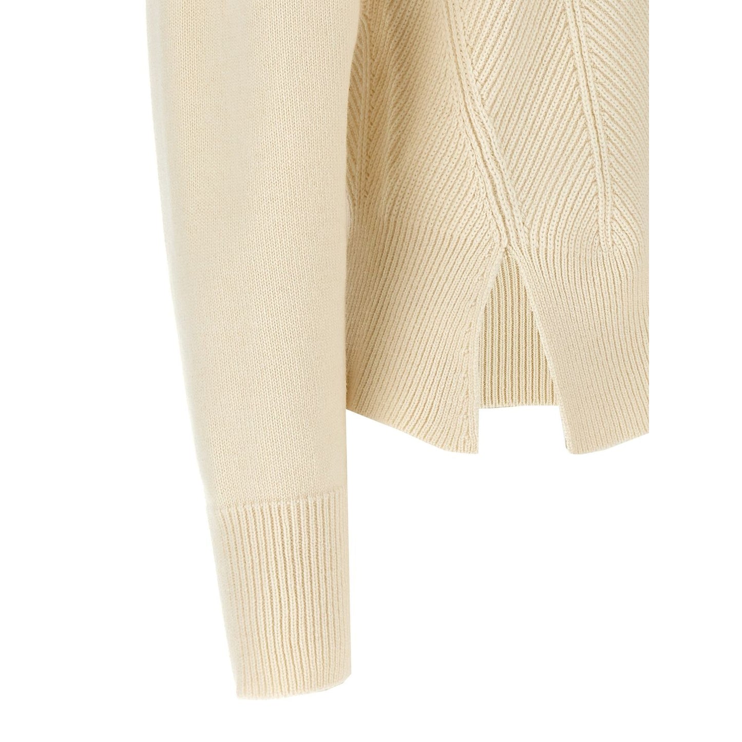 Alexander McQueen White Wool Cardigan