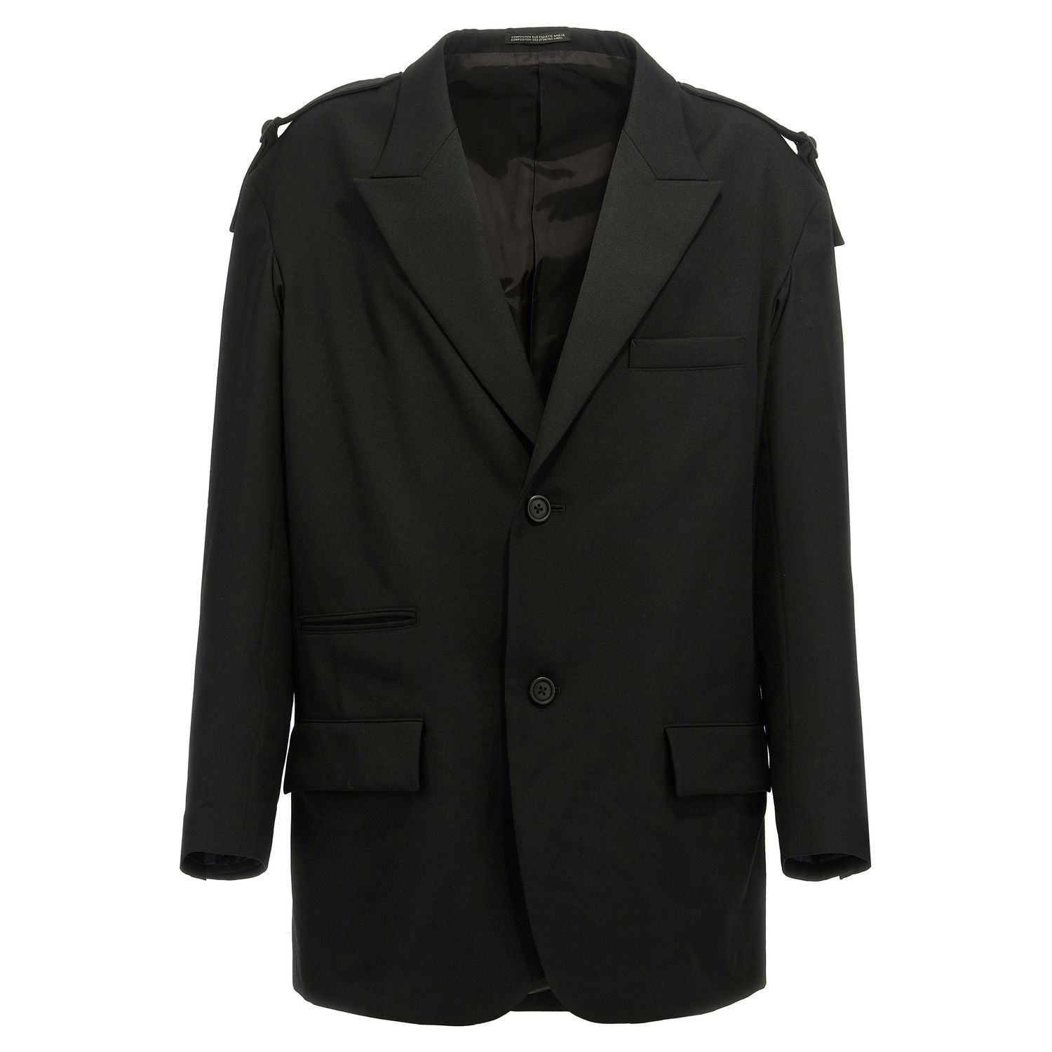Yohji Yamamoto Black Wool Blazer