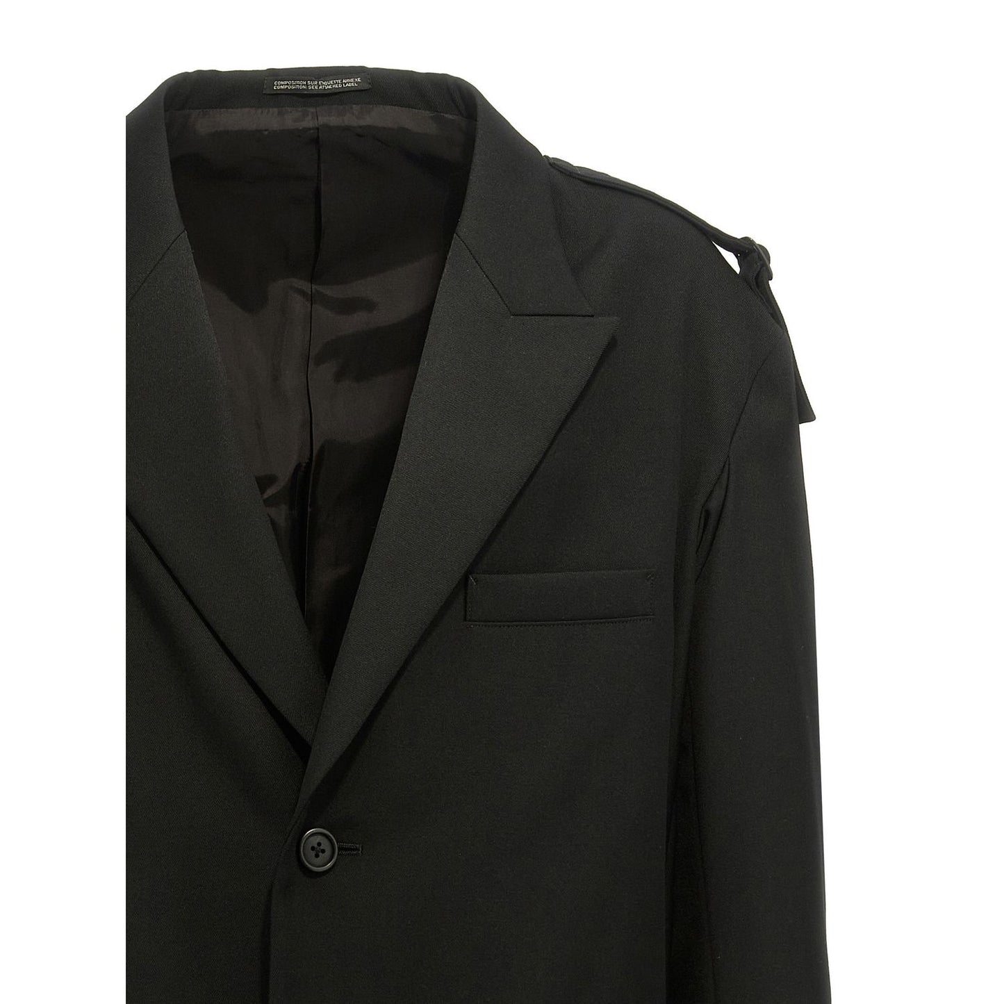 Yohji Yamamoto Black Wool Blazer