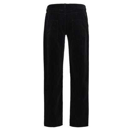 Saint Laurent Black Cotton Casual Pants