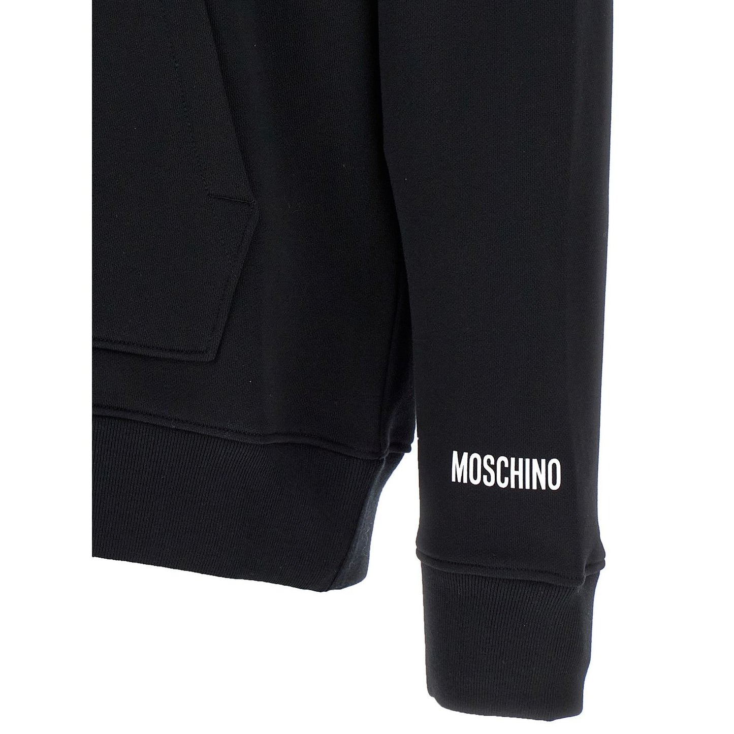 Moschino Black Cotton Hoodie