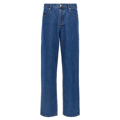 A.P.C. Blue Cotton Straight-Leg Jeans