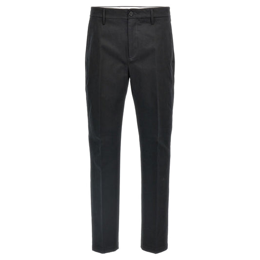 Department 5 Black Cotton Casual Pants