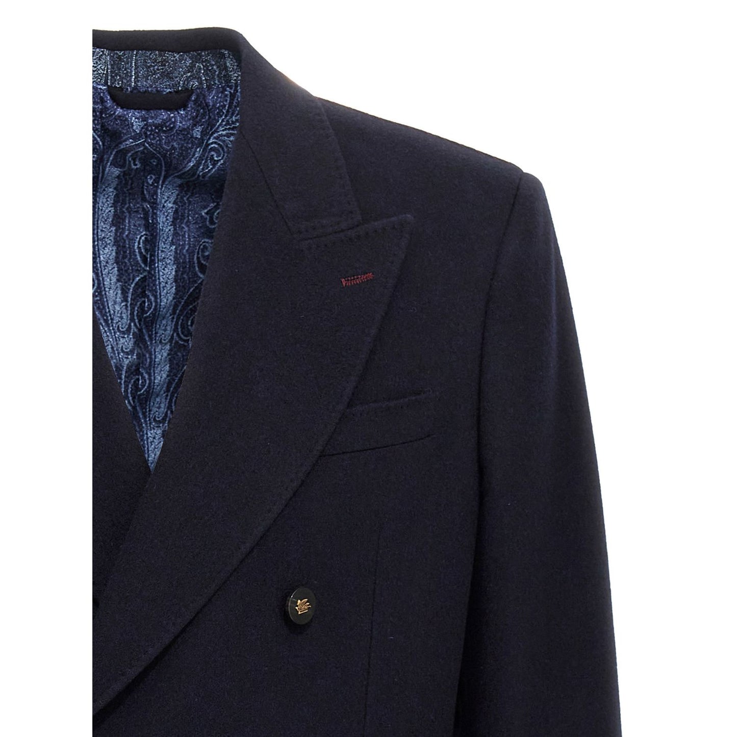 Etro Blue Cashmere Blazer