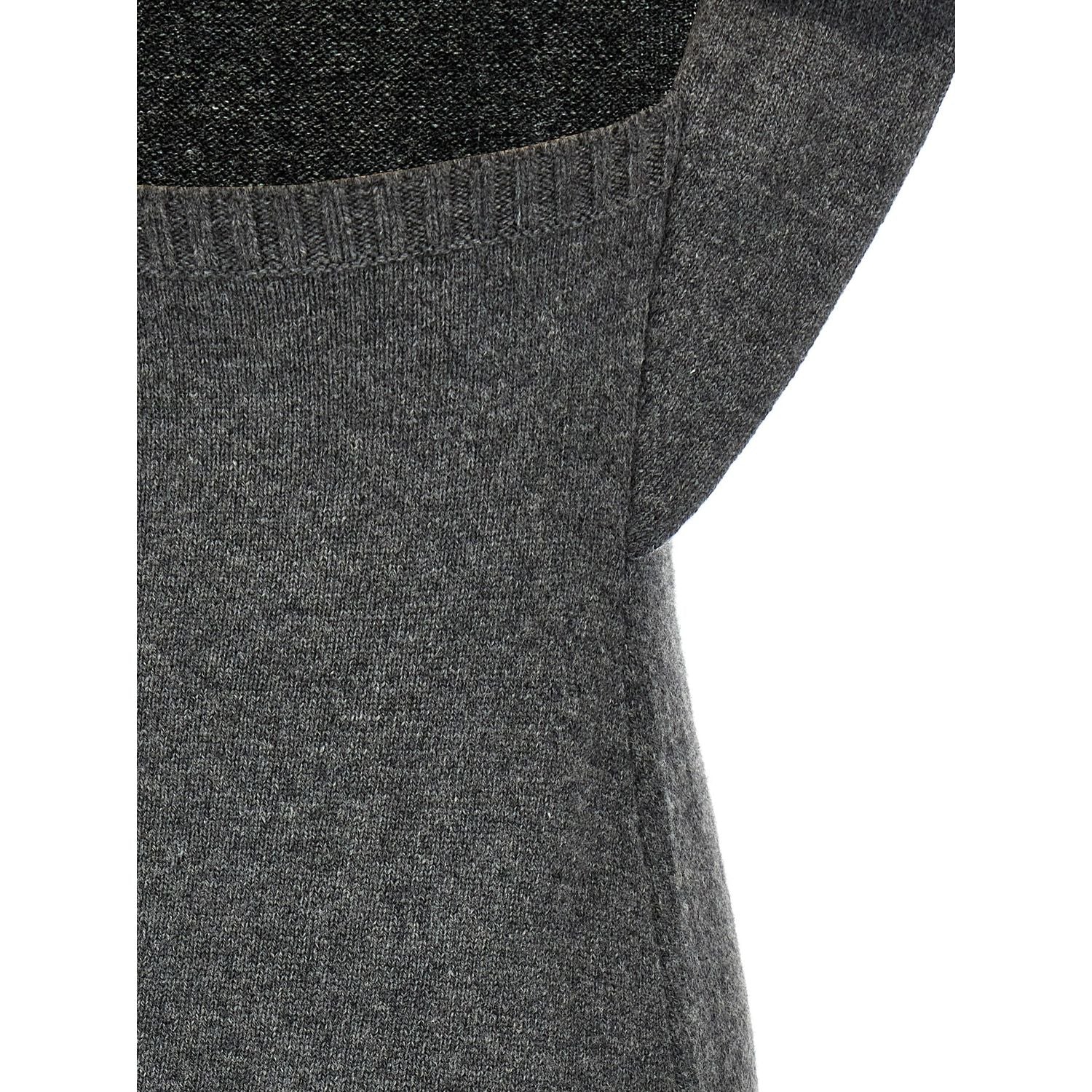 Courrèges Gray Wool Midi Dress