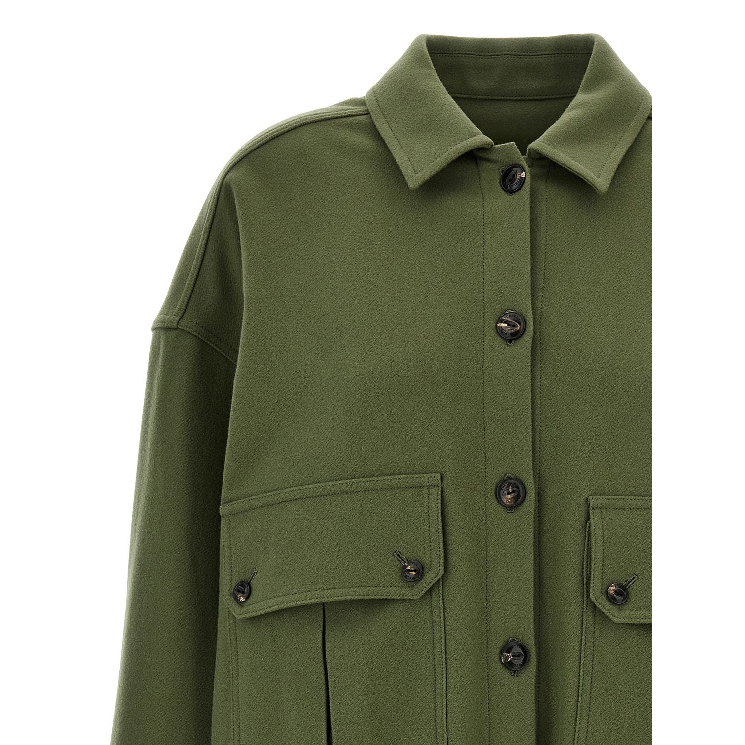 Fortela Bicolor Virgin Wool Blouse