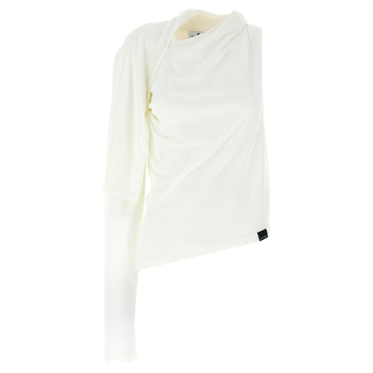 Courrèges White Cotton Long Sleeve T-Shirt