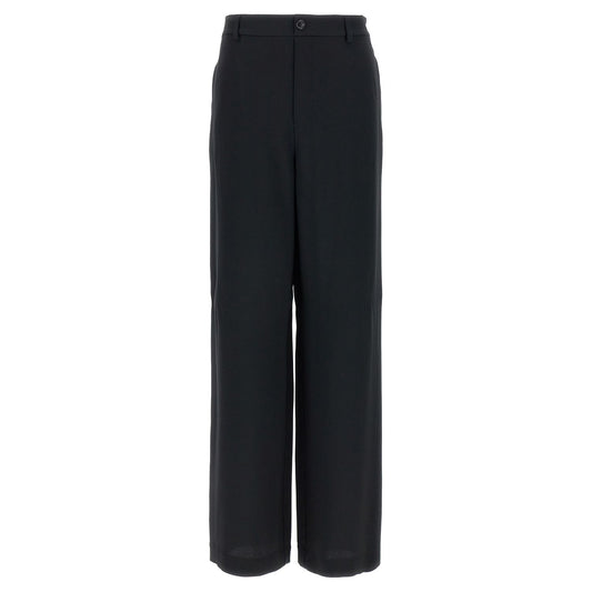 Moschino Black Acetate Casual Pants