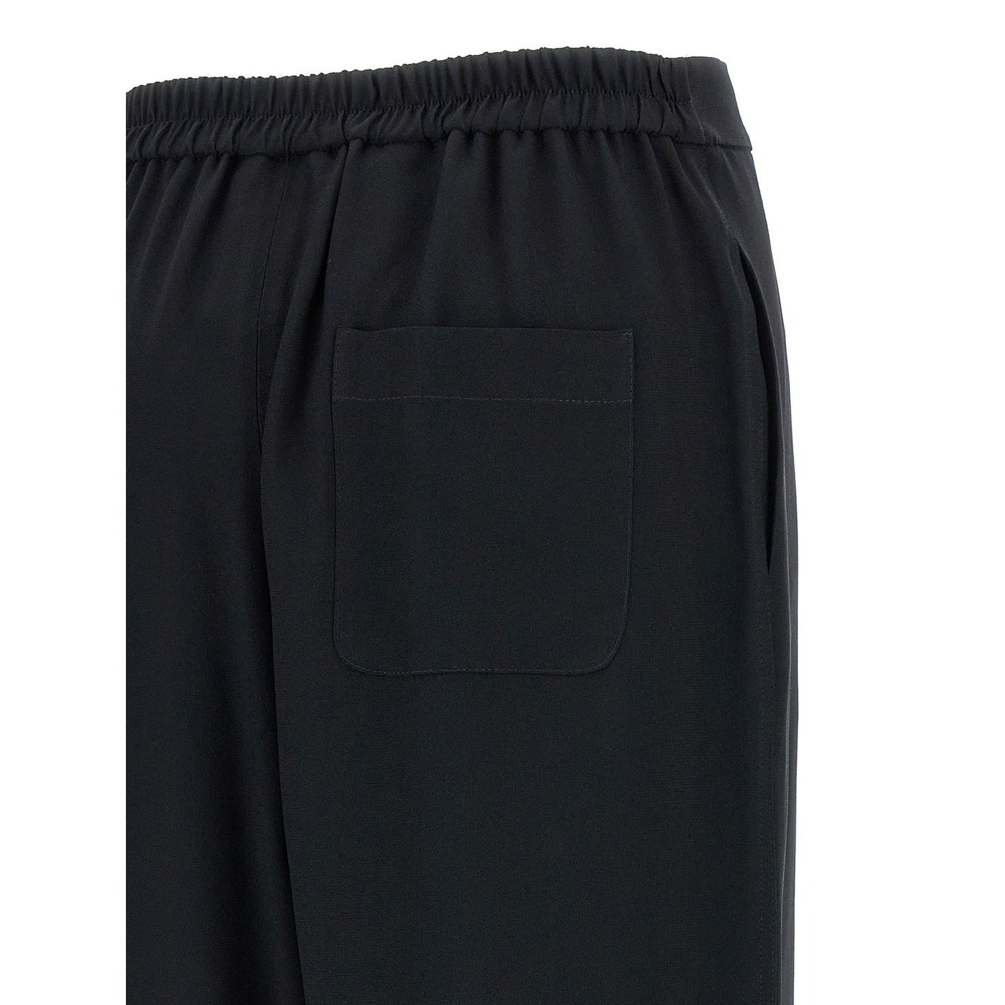 Moschino Black Acetate Casual Pants