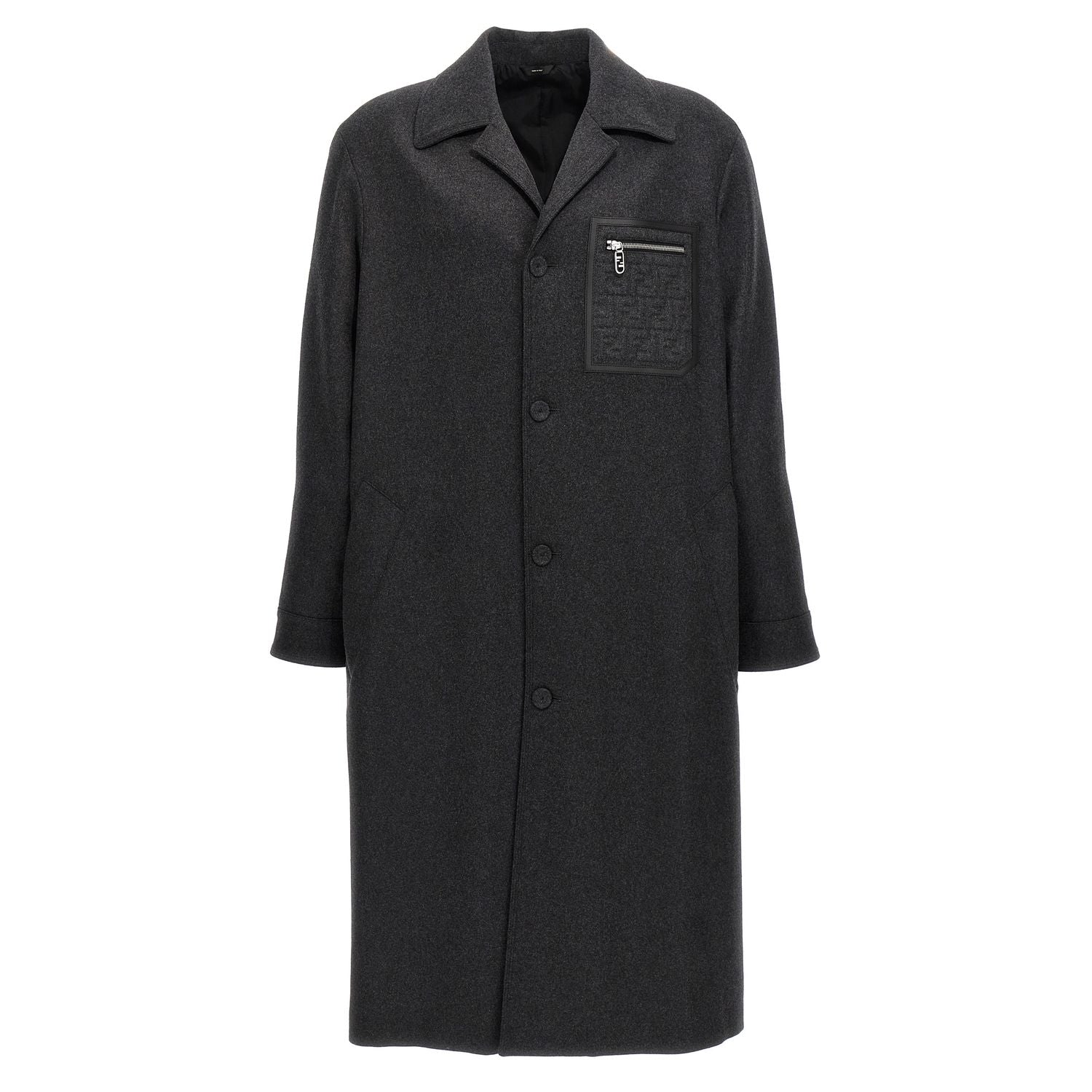 Fendi Gray Cashmere Coat