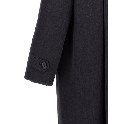Fendi Blue Virgin Wool Coat