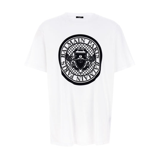 Balmain Bicolor Organic Cotton T-Shirt