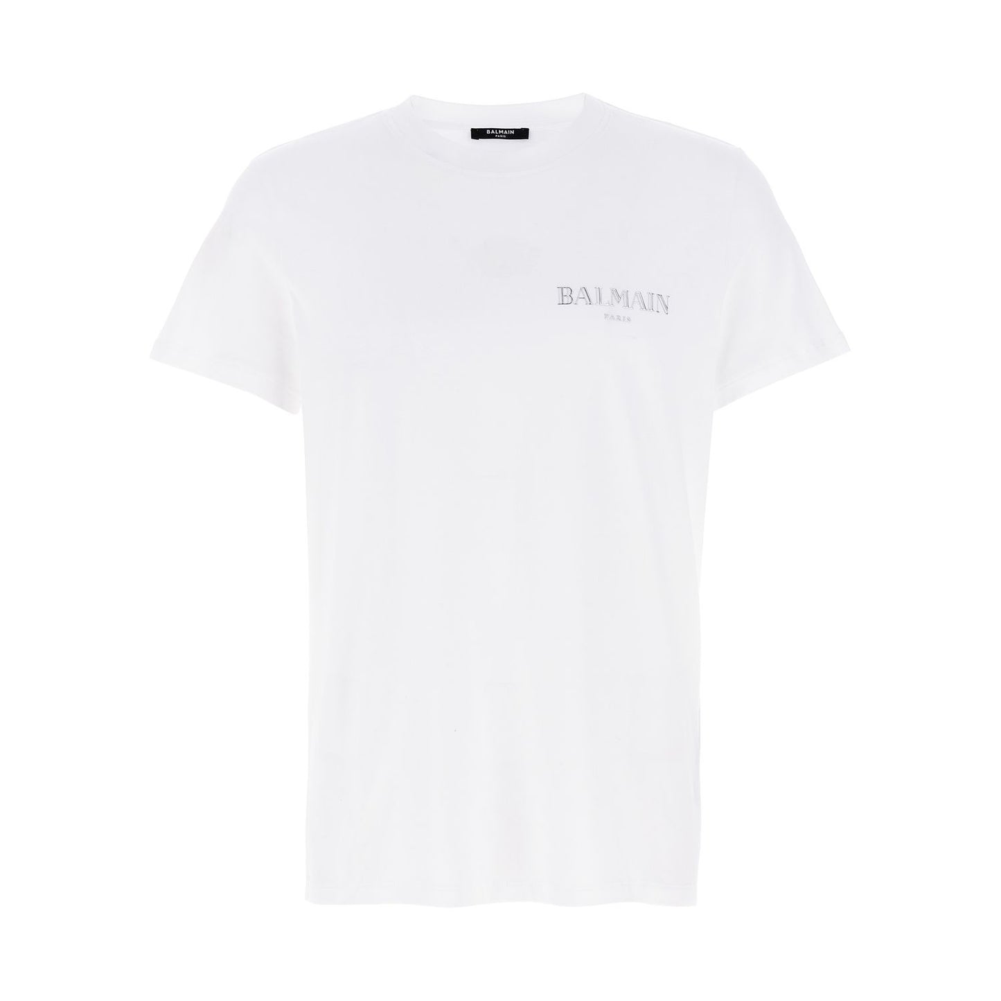 Balmain White Organic Cotton T-Shirt