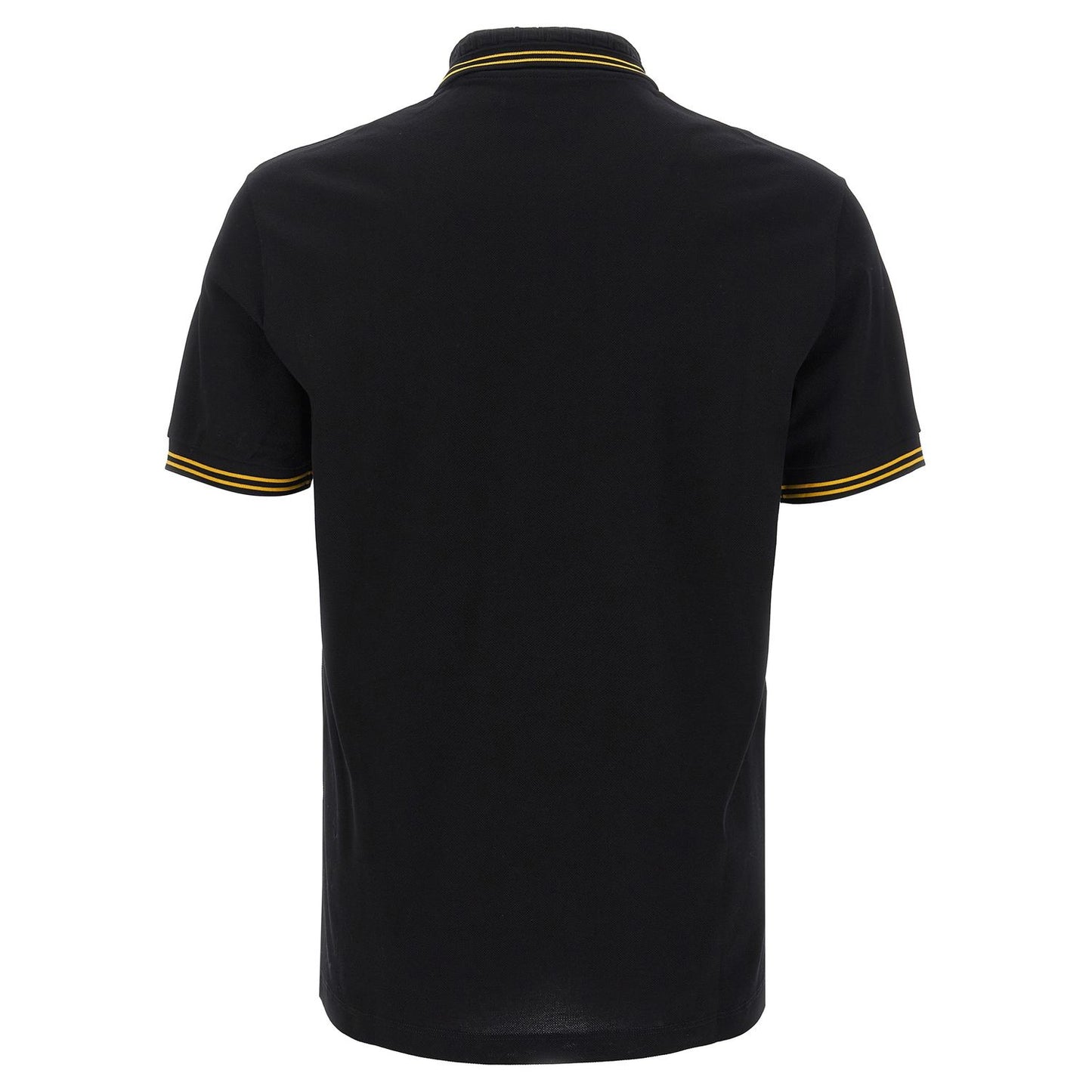 Versace Black Cotton Polo Shirt