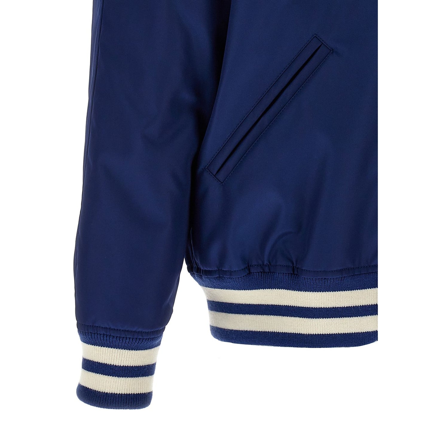 Valentino Garavani Blue Polyamide Bomber