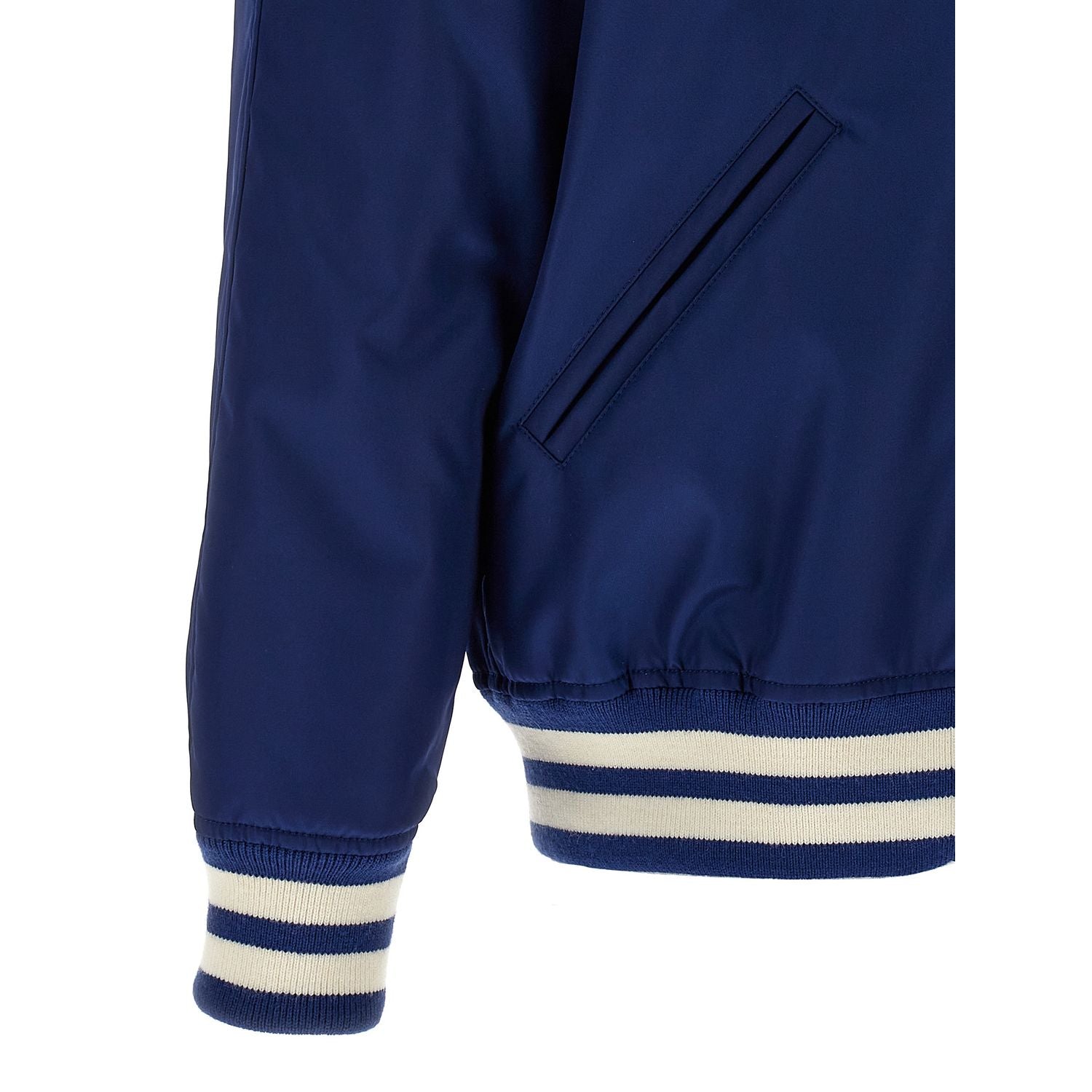 Valentino Garavani Blue Polyamide Bomber
