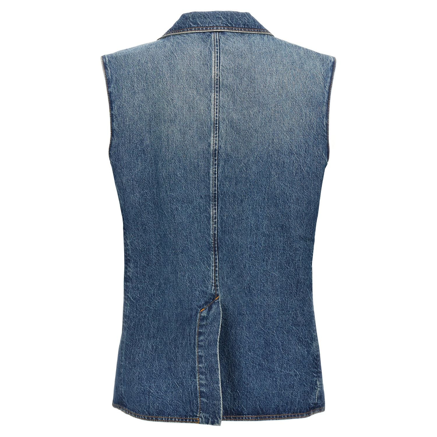 Coperni Blue Cotton Sleeveless Jacket