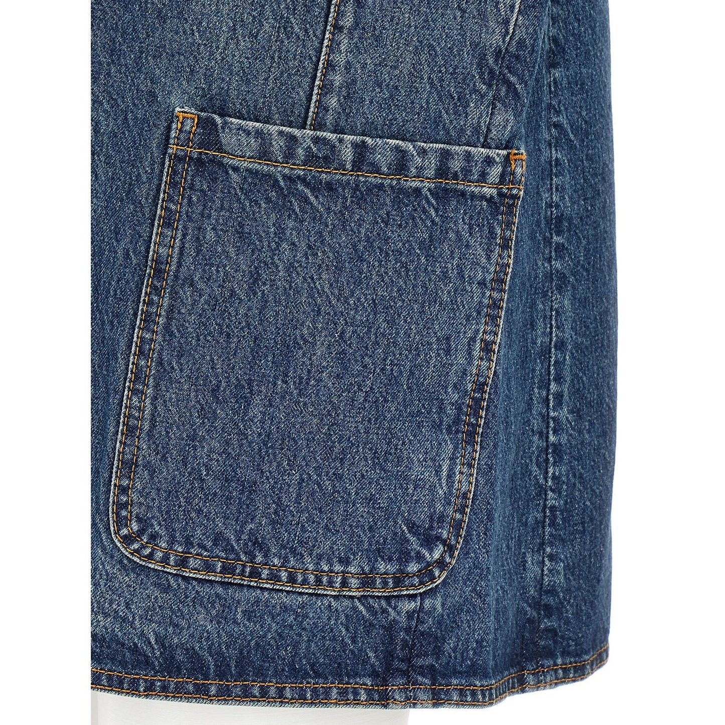 Coperni Blue Cotton Sleeveless Jacket