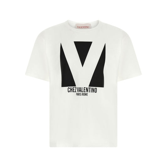 Valentino Garavani Bicolor Cotton T-Shirt