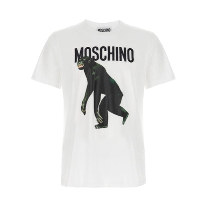 Moschino White Cotton T-Shirt