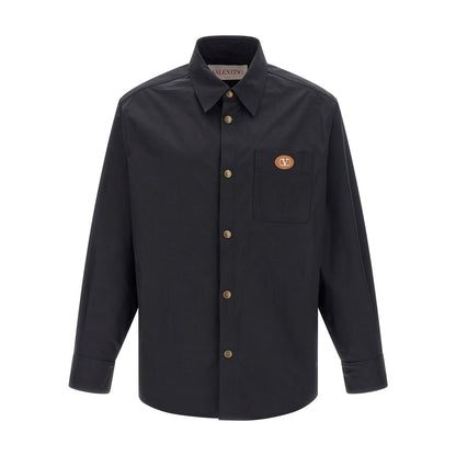 Valentino Garavani Blue Polyester Full-Length Jacket