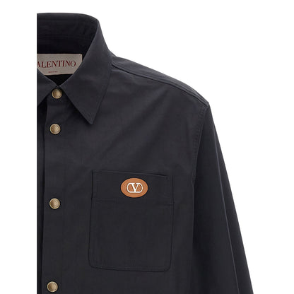 Valentino Garavani Blue Polyester Full-Length Jacket