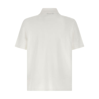 Balmain Bicolor Cotton Polo Shirt