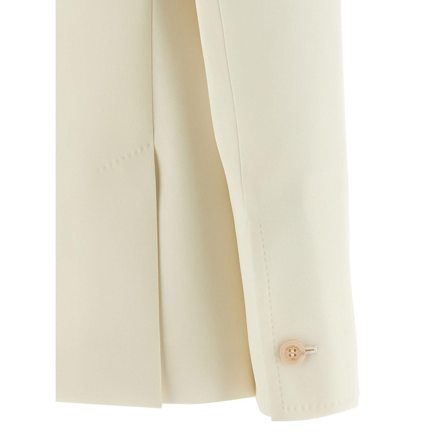 Max Mara White Virgin Wool Blazer