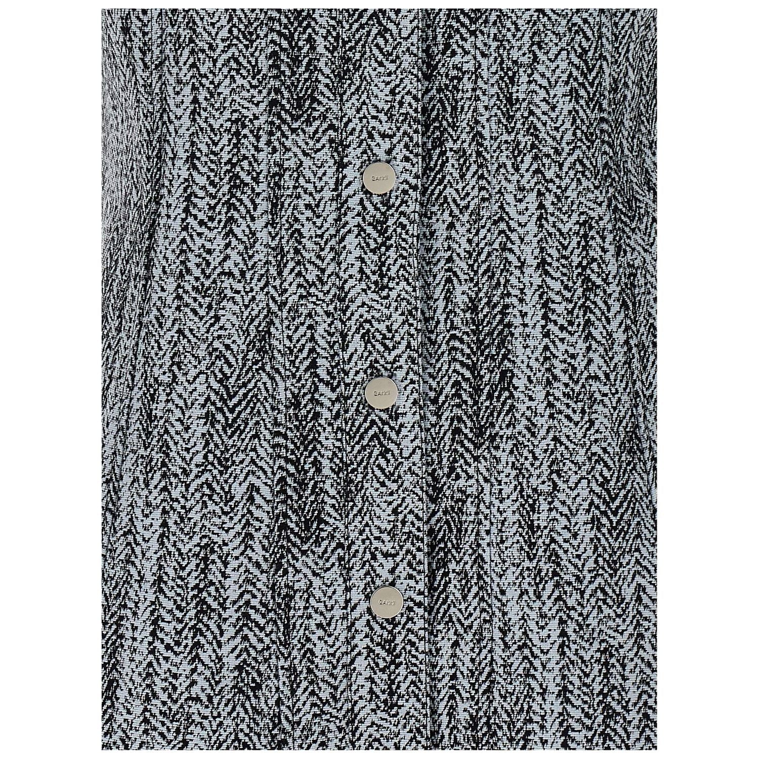 Ganni Multicolor Cotton Short Dress