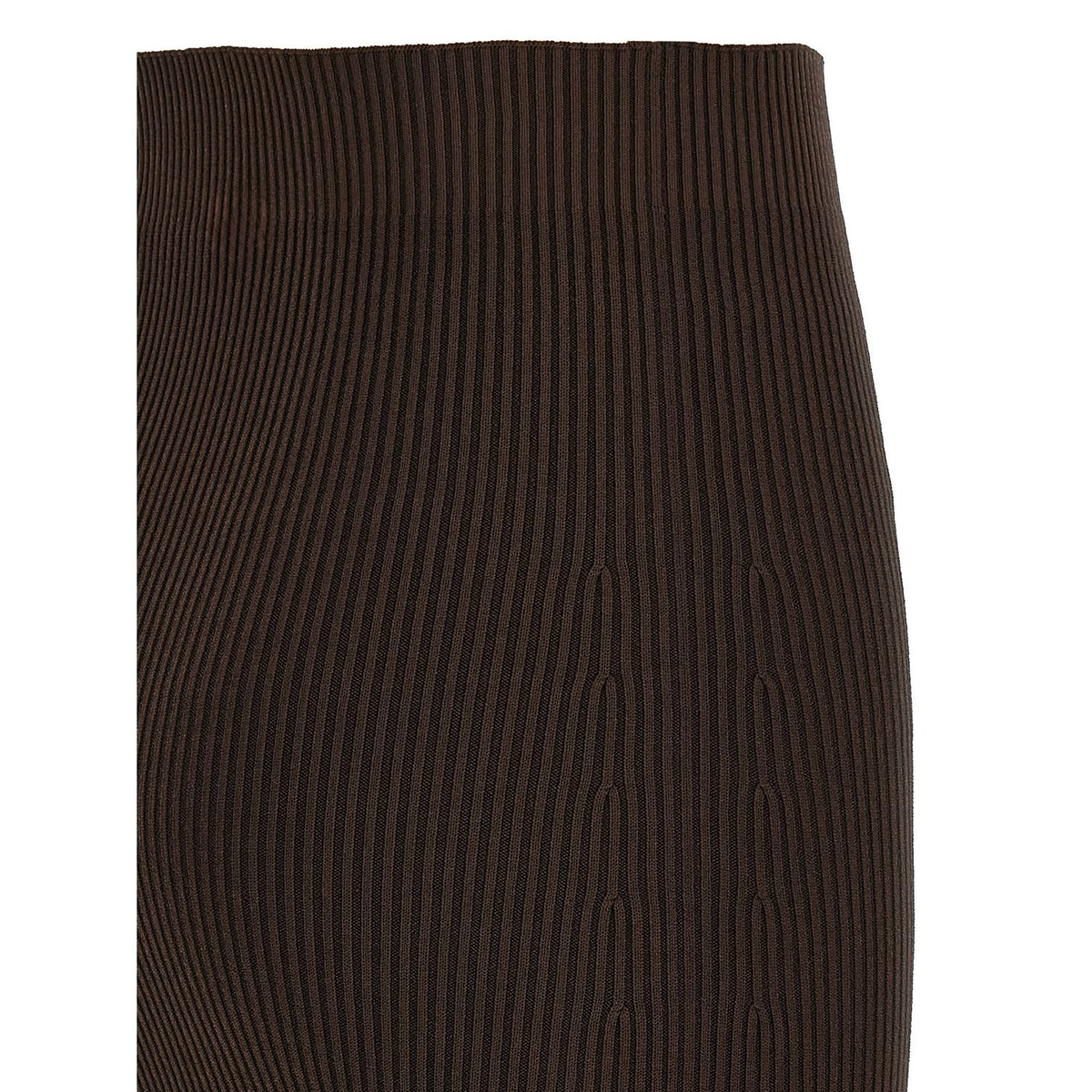 Max Mara Brown Viscose Mini Skirt
