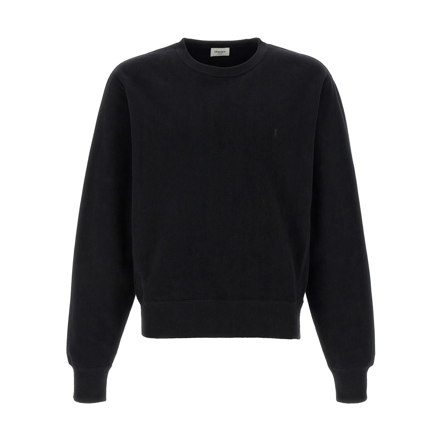 Saint Laurent Black Cotton Sweatshirt