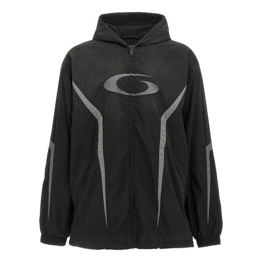 Balenciaga Black Polyester Shell Jacket