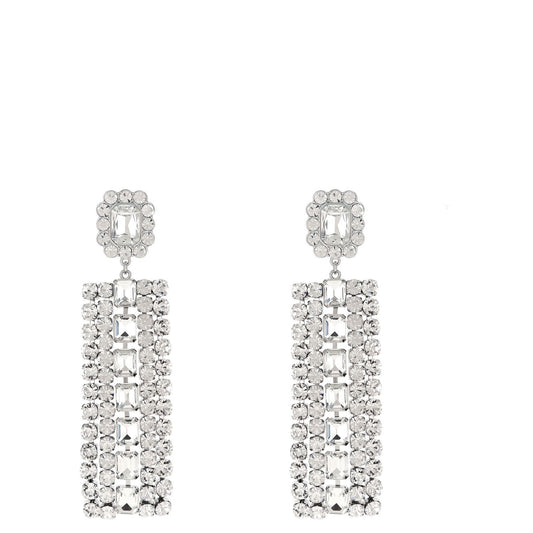 Self-Portrait Silver Cotton Earrings