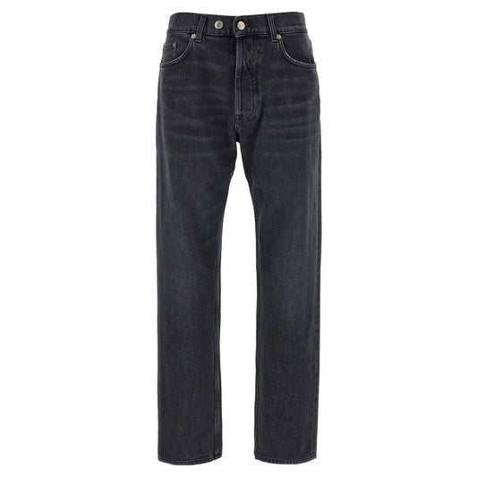 Department 5 Gray Cotton Straight-Leg Jeans