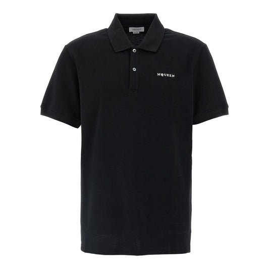 Alexander McQueen Bicolor Cotton Polo Shirt