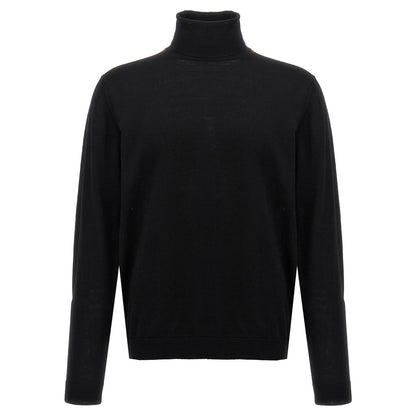 Roberto Collina Black Merino Wool Cardigan